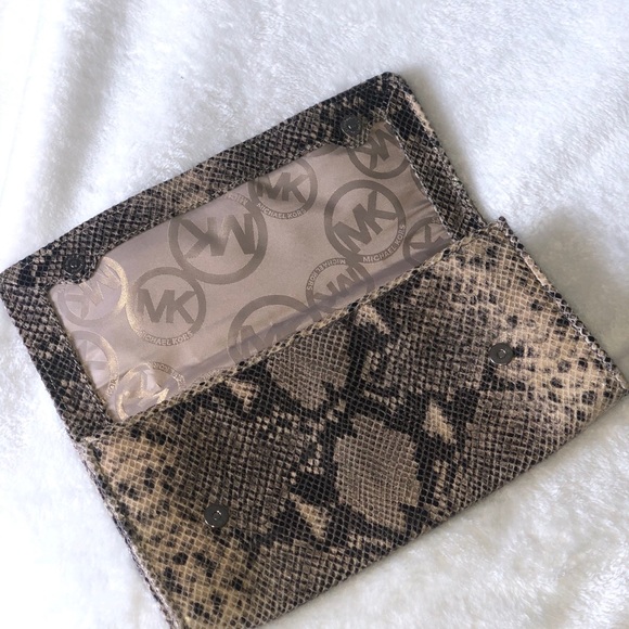 Michael Kors Snakeskin Clutch - Picture 2 of 3